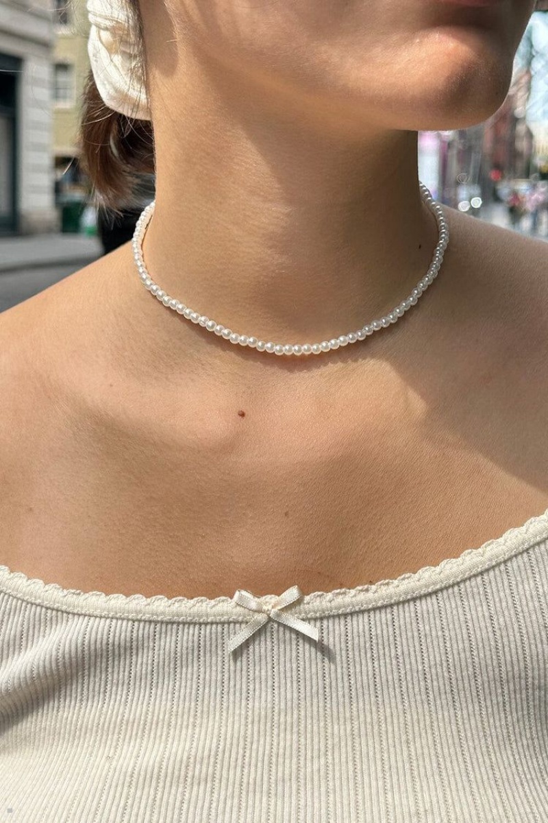 Collier Brandy Melville Pearl Doré | QFZ-48429852